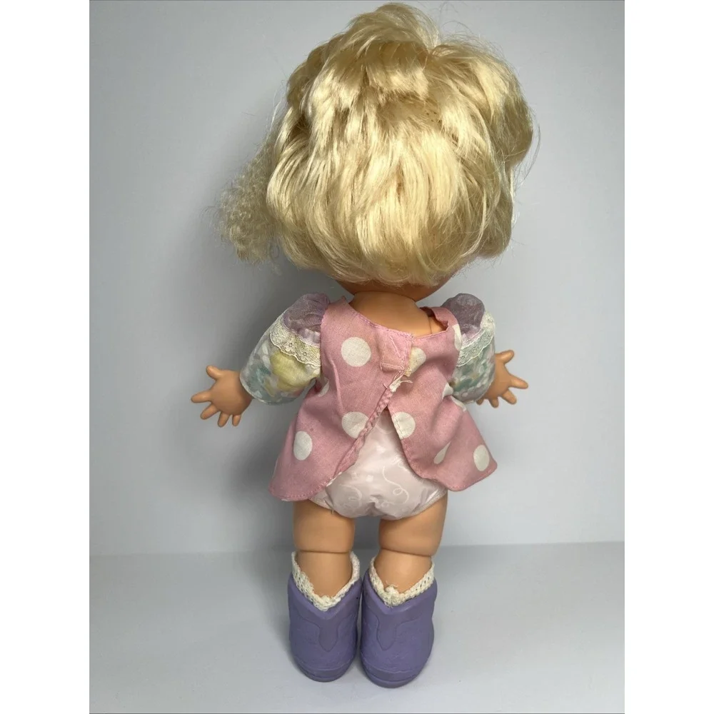 Vintage 1990 Galoob Baby Face So Innocent Cynthia #7 Doll Blonde Blue Eyes